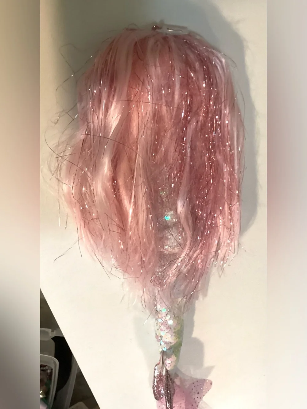 New Ty sparkling pink hair mermaid doll Cora 20”